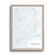Landskapskarta Norrbotten 50x70cm Dapa Maps
